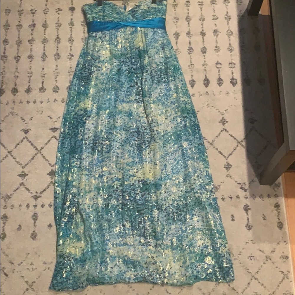 BCBGMAXAZRIA Silk Maxi Formal Dress